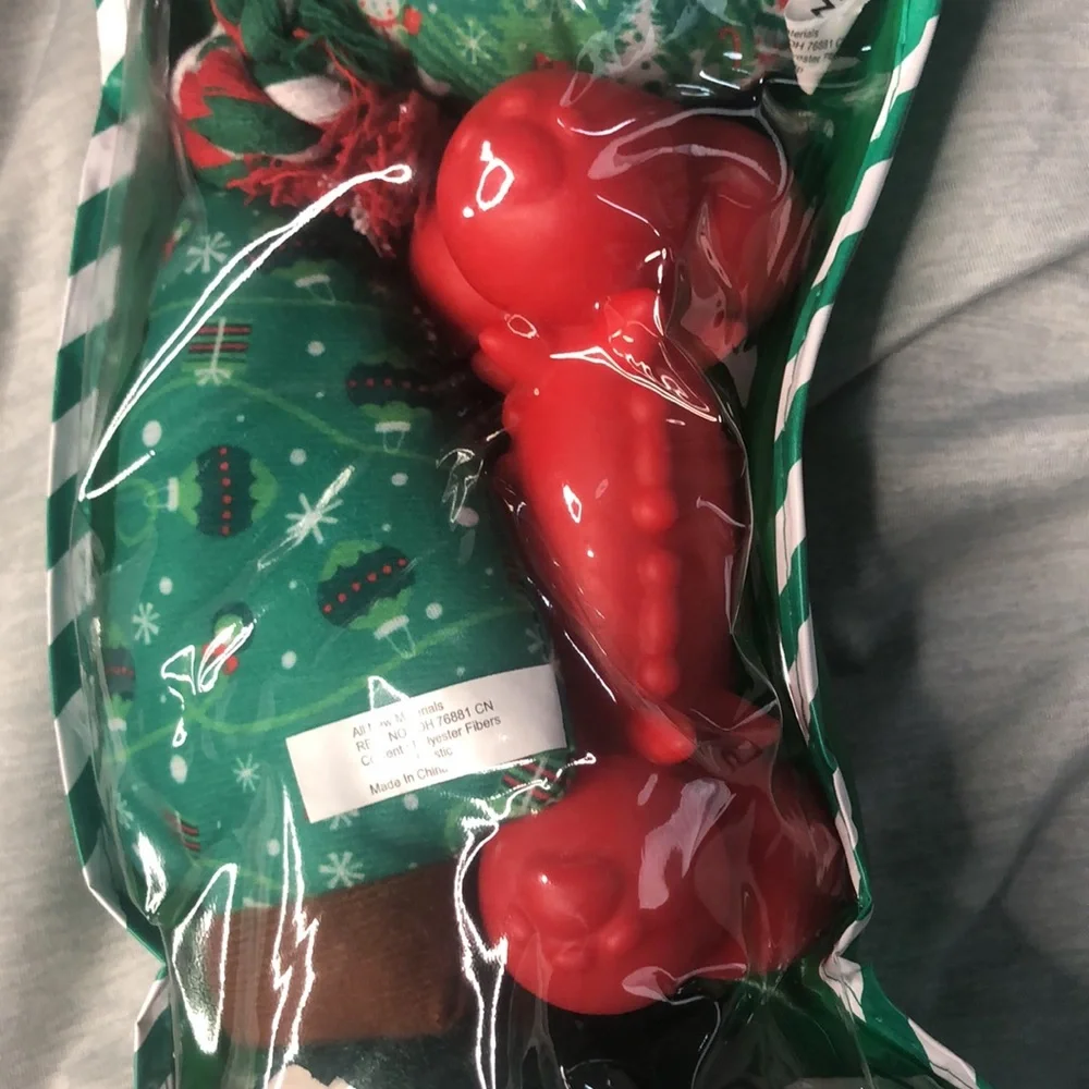 Christmas Dinosaur dog toy bundle 6 pc